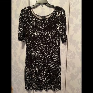 Banana Republic black and white print dress